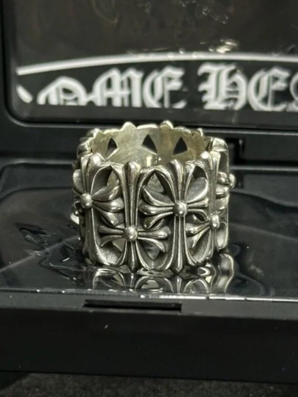 Chrome Hearts Silver Cemetery Ring